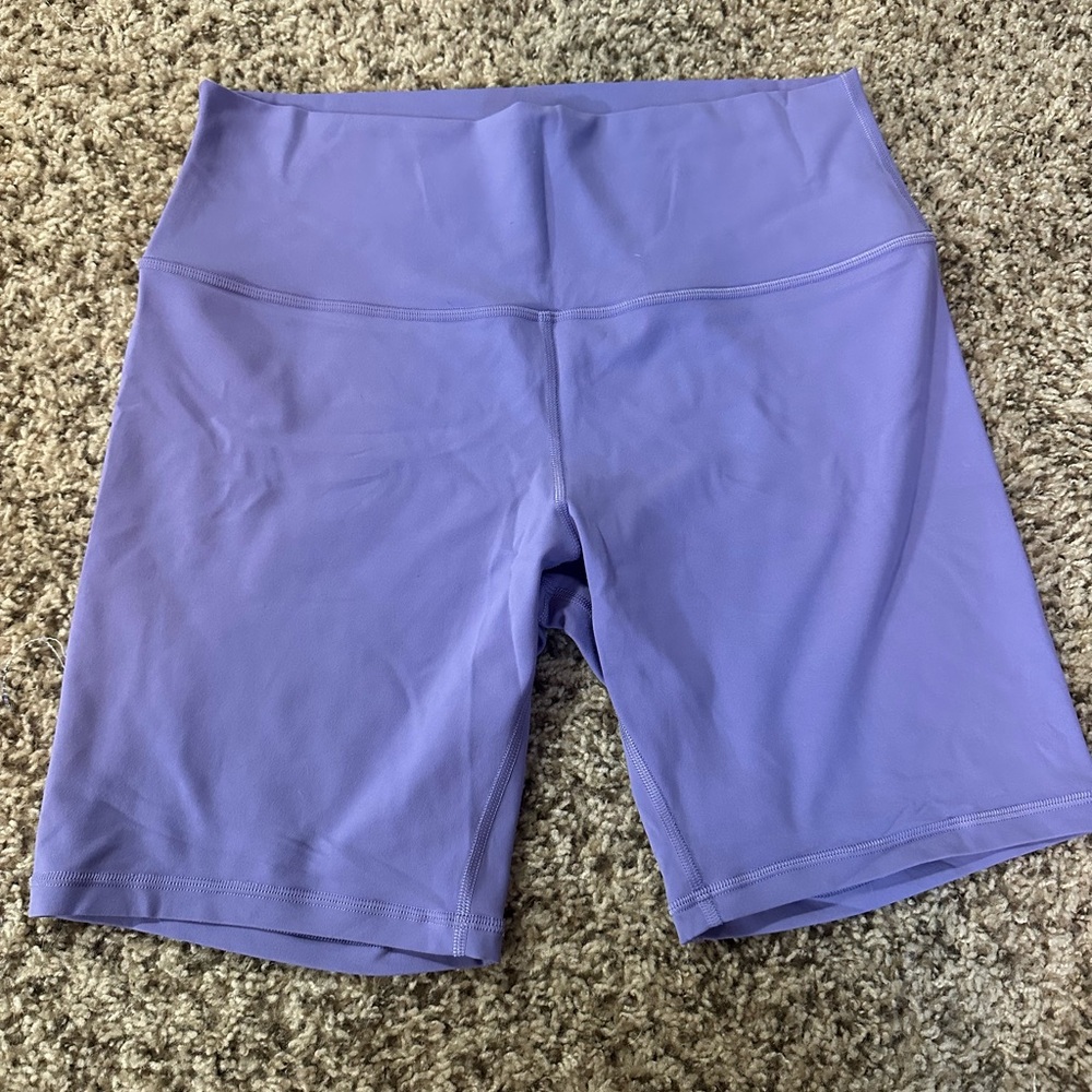 Lululemon Purple Biker Shorts High Waist 6”